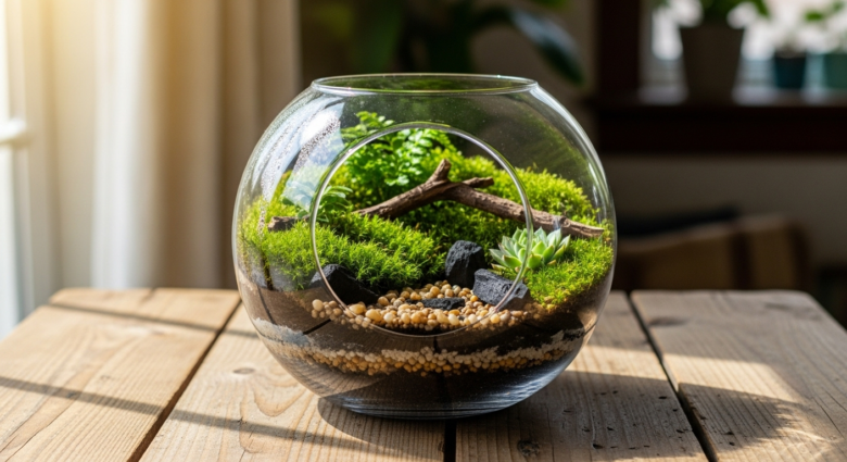 Terrário Fechado Geométrico: Construção com Vidro Temperado DIY