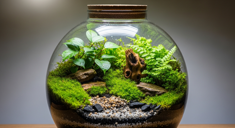 Terrário Fechado em Aquário Pequeno: Guia Completo de Montagem